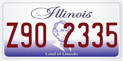 IL license plate Z902335