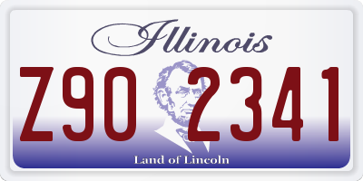 IL license plate Z902341