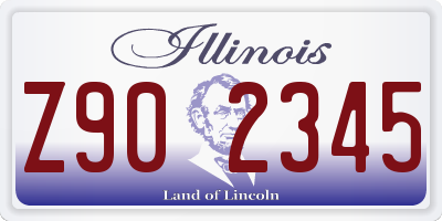 IL license plate Z902345