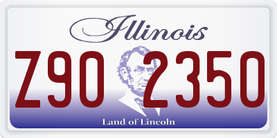 IL license plate Z902350