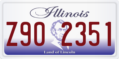 IL license plate Z902351