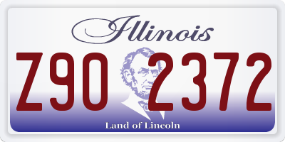 IL license plate Z902372