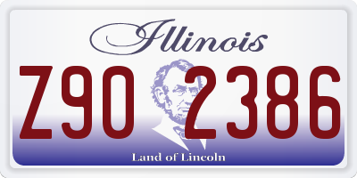 IL license plate Z902386
