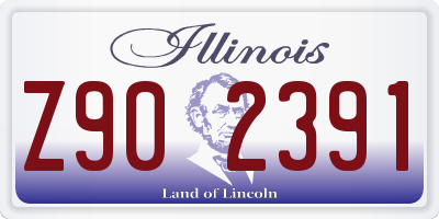 IL license plate Z902391