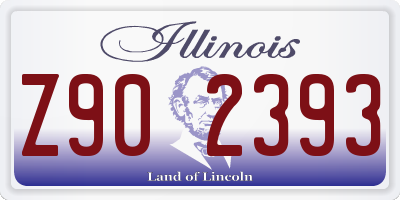 IL license plate Z902393