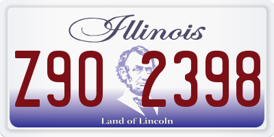 IL license plate Z902398