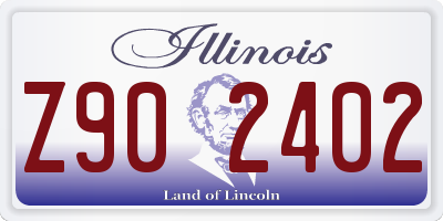IL license plate Z902402