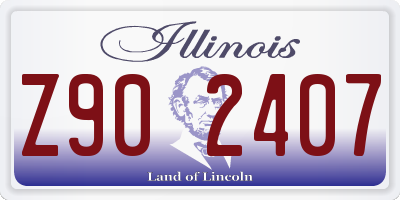 IL license plate Z902407