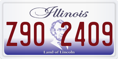 IL license plate Z902409