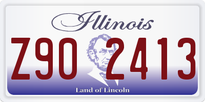 IL license plate Z902413