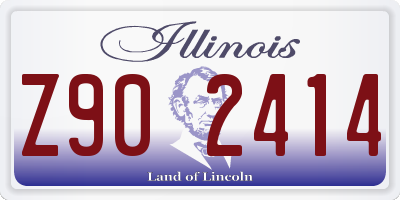 IL license plate Z902414