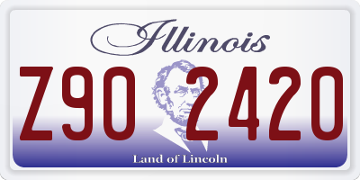 IL license plate Z902420