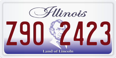 IL license plate Z902423