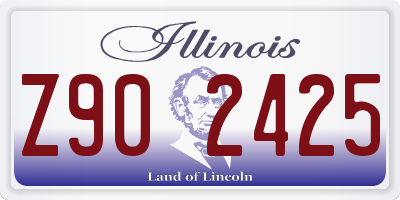 IL license plate Z902425