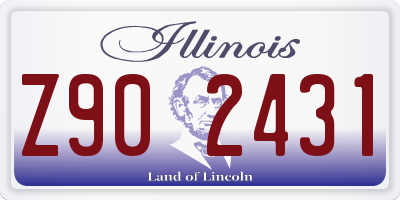 IL license plate Z902431