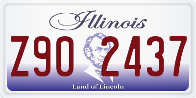 IL license plate Z902437