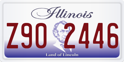 IL license plate Z902446
