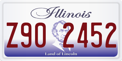IL license plate Z902452