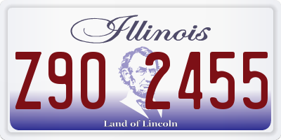 IL license plate Z902455