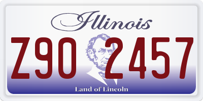 IL license plate Z902457