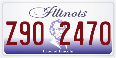 IL license plate Z902470