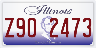 IL license plate Z902473