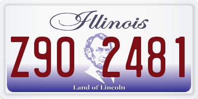 IL license plate Z902481