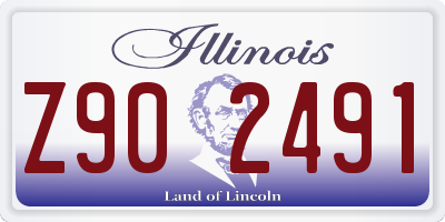 IL license plate Z902491