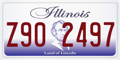 IL license plate Z902497