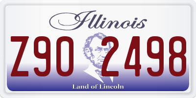 IL license plate Z902498