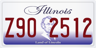 IL license plate Z902512