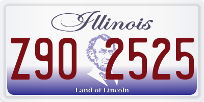 IL license plate Z902525