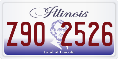 IL license plate Z902526