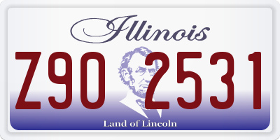 IL license plate Z902531
