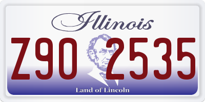 IL license plate Z902535