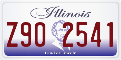 IL license plate Z902541