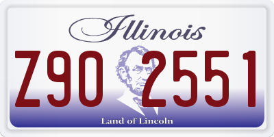 IL license plate Z902551