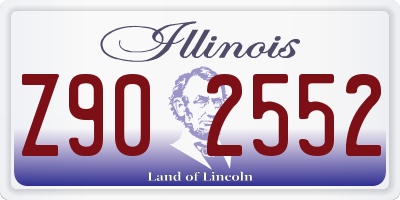 IL license plate Z902552
