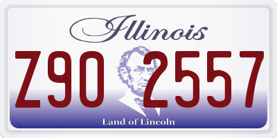 IL license plate Z902557