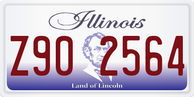 IL license plate Z902564