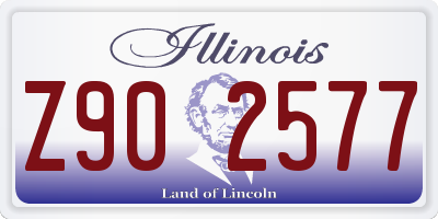 IL license plate Z902577