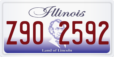 IL license plate Z902592