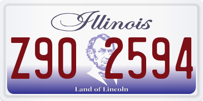 IL license plate Z902594