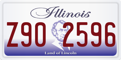IL license plate Z902596