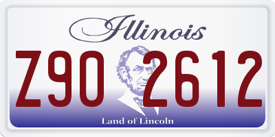 IL license plate Z902612