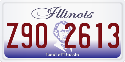 IL license plate Z902613