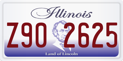 IL license plate Z902625