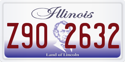 IL license plate Z902632