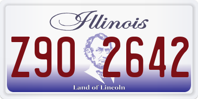 IL license plate Z902642