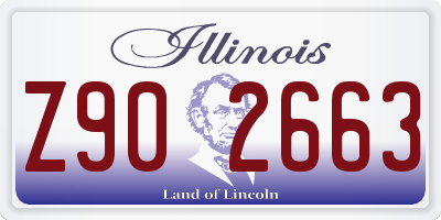 IL license plate Z902663